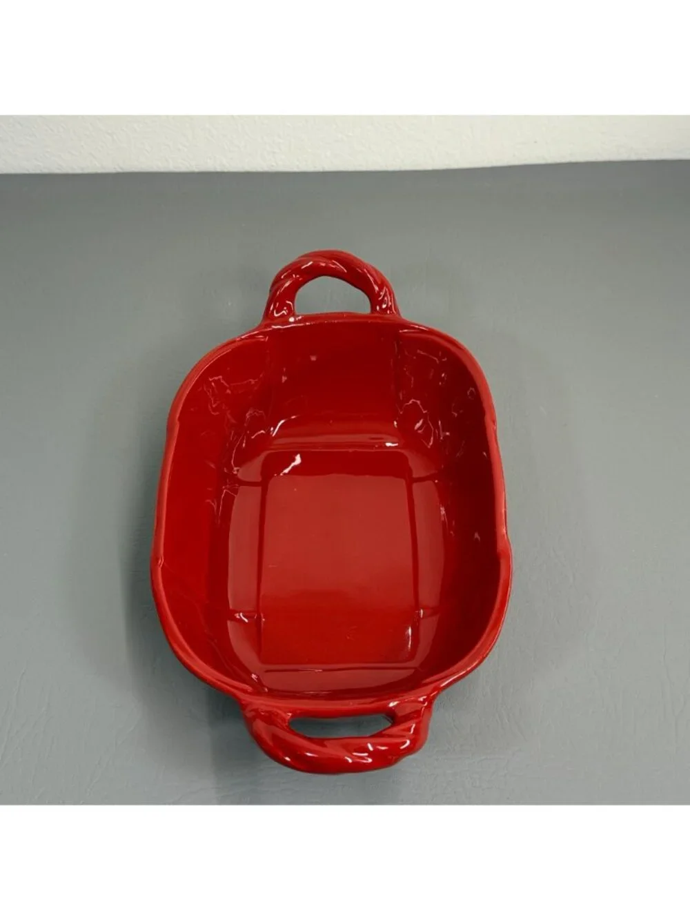 Vintage Lica Ars Italy Red Ceramic Casserole Dish 11